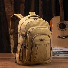 Rucksack Daypack Reise Wander / Schule Tasche Canvas Stoff Geschenk.