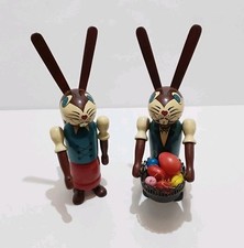 DDR Osterhasen Paar Holz