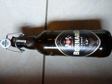 Für Sammler  Bierflasche " BERNARD " mit Prägung und Bügelverschluss Porzellan