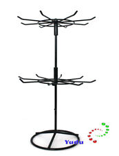 Verkaufsständer mit 2 Kränzen je 8 Haken drehbar schwarz