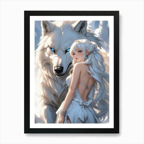 Anime mädchen mit weißem - anime,