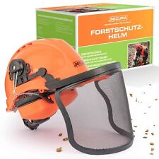 SECURA Forsthelm Premium | Schutzhelm Kettensäge Visier, Gehörschutz EN 397 