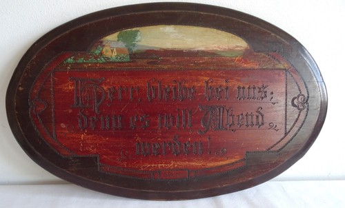Haussegen brandmalerei 1900 - haussegen,
