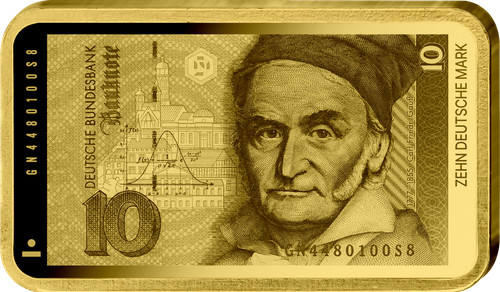 Goldbarren deutsche mark - goldbarren, 10