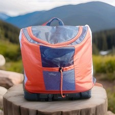 Kühlrucksack, orange/weiß, Höhe ca. 34 cm, Breite ca. 30 cm, Tiefe ca. 18 cm