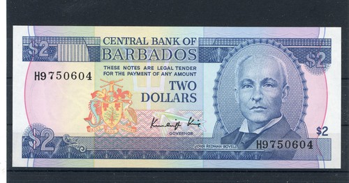 Barbados dollar banknote - banknote, unc