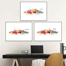 JUNIWORDS Poster mit Rahmen "Skylines" Geschenke Geburtstag Stadt DIN A4 A3 A2