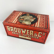 Seltene Blechdose v. BROUWER & CO. Anvers-Antwerpen, Belgien - frühes 20. Jh.
