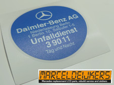 Mercedes sticker accident