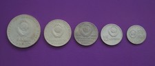 5 St SET Gedenkmünzen 50 Jahre Sowjetmacht LENIN Münze СССР UdSSR Rubel рубль