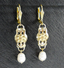 Ohrringe mit Brisur Jugendstil