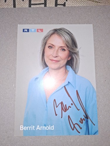 Autogrammkarte berrit arnold - berrit,