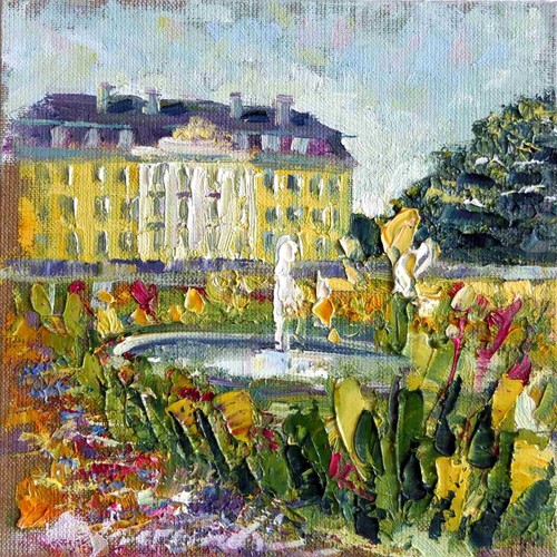 Original ölgemälde schloss - Ölgemälde,
