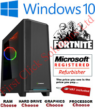 ULTRAFAST i5 i7 Desktop Gaming PC Computer 2TB 16GB RAM GTX 1660 Windows 10 