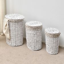 Wäschesammler 3er SET Rattan