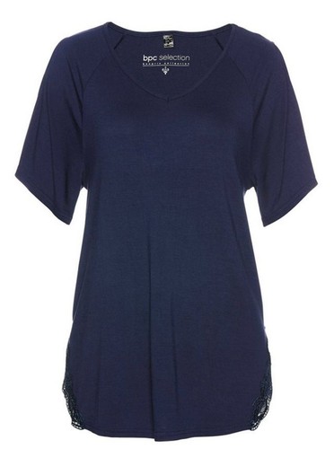 Damen tunika blau mit feiner - damen,