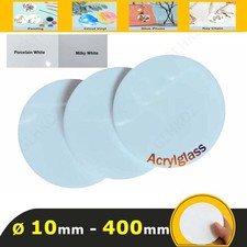 Acrylglas Runde Scheibe Weiß