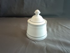 Porzellan Zuckerdose mit Deckel Winterling Schwarzenbach, Blauer Rand