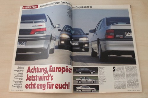 Auto bild 1991 peugeot - auto, 21/1991