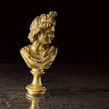 Vintage Apollo Bronze Büste