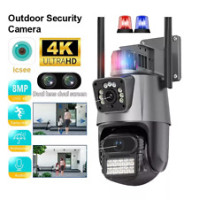 8MP 4K HD FUNK WLAN WIFI IP NETZWERK CAMERA Outdoor ÜBERWACHUNGSKAMERA AUßEN PTZ
