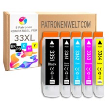 5 Druckerpatronen XL für Epson Expression Premium XP-645 XP-900