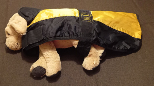 Hundemantel schwarz gelb - , 45