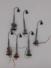 6x H0 Bahnbetriebsleuchten Gittermastleuchte Alt 110mm Märklin ? 