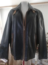 HOCHWERTIGE VINTAGE LEDERJACKE GR. 56 SCHWARZ **T R A P P E R´**
