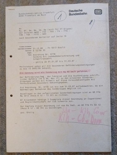 Deutsche bundesbahn sonderzug - deutsche,