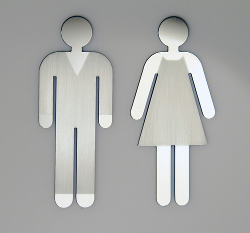 Türschild set frau und mann - frau,