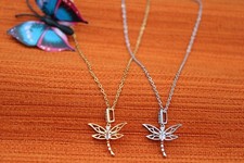 Halskette Damenkette Frauenkette Libelle Dragonfly Tierliebhaber Natur Geschenk