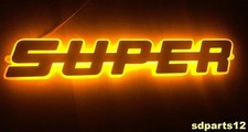 Led gelb super zeichen - super, 3d