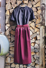 Wenger Dirndl  "Grace" Gr. 38 schwarz/grau mit roter Schürze - super elegant