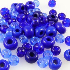 70 große Rocailles Glasperlen