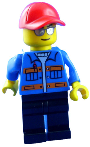 Lego mann mit blauer jacke - lego,