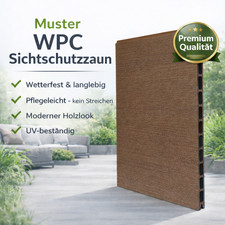 MUSTER WPC Sichtschutzzaun