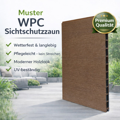 Muster wpc sichtschutzzaun - muster,
