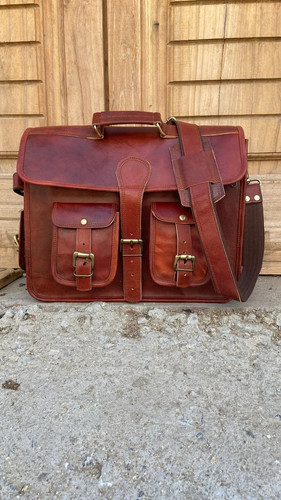 Ledertasche ziege vintage echt - ledertasche,