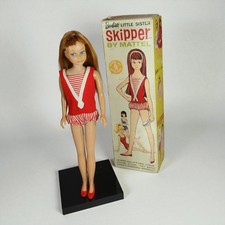 Vintage Barbie Skipper Puppe 60er Jahre mit Original Outfit 1963 verpackt