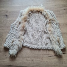 Echtes Fell Gilet Weste Beige