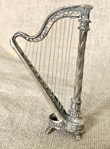 Harfe silber musikinstrument - silber,