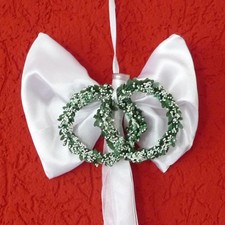 Bankanhänger Bankschmuck Kirchenschmuck m Orchideenröhrchen Myrthenringe 1m