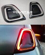 CARBONOPTIK 4X Rücklichteinfassungen & Einbaueinsätze für Fiat 500 Abarth 595