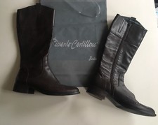 Riccardo Cartillone Berlin Damen  Leder  Braun Stiefel Gr. 41 wie Neu