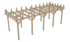 Carport 3,45x8,68m 2,50m