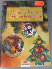 Window Color Weihnachtskugeln mit Vorlagebögen Christophorus Brunnen Reihe