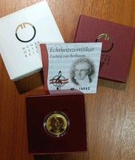 50€ Goldmünze Münze Österreich 2005 Ludwig Van Beethoven