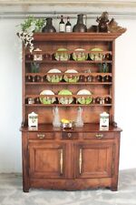 Antiker Landhaus Küchenschrank Geschirrschrank Geschirrregal Eiche 18.Jh.