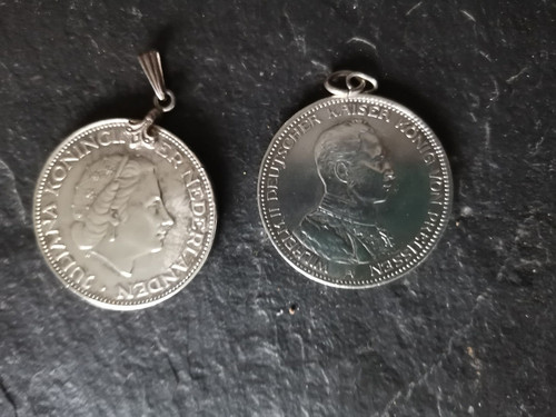 Antike münzanhänger mark - 2,